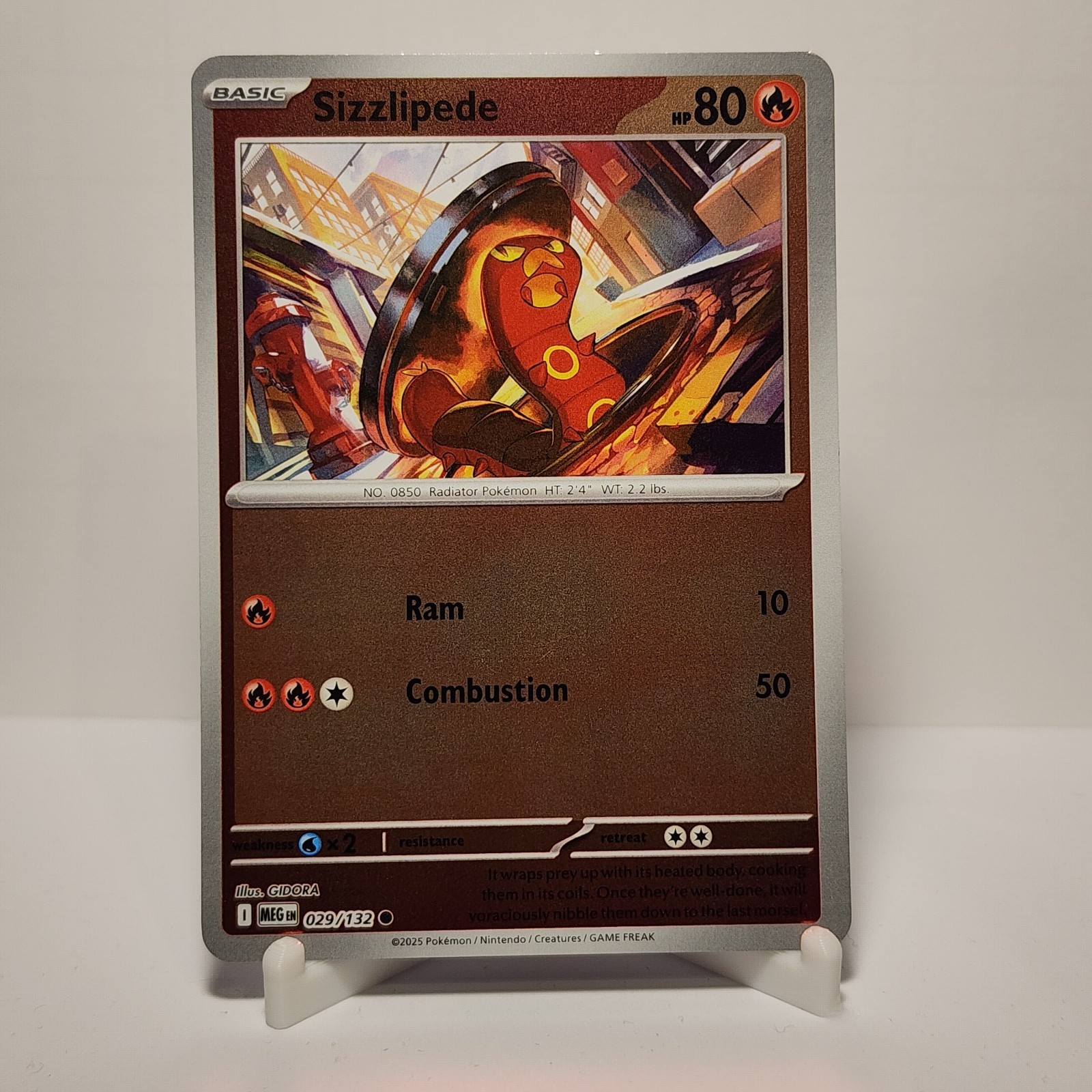 Sizzlipede (Reverse Holo) 029/132 - Mega Evolution - Pokemon - NM/M English