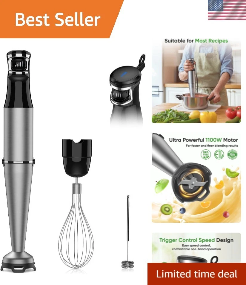 Immersion Blender Handheld 1100W 3 in 1 Corded Stick Hand Blenders for Kitche...
Opens in a new wind