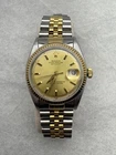 Vintage Rolex 1601 Two Tone Datejust 36mm Men's Watch Gold Face  Jubilee Band