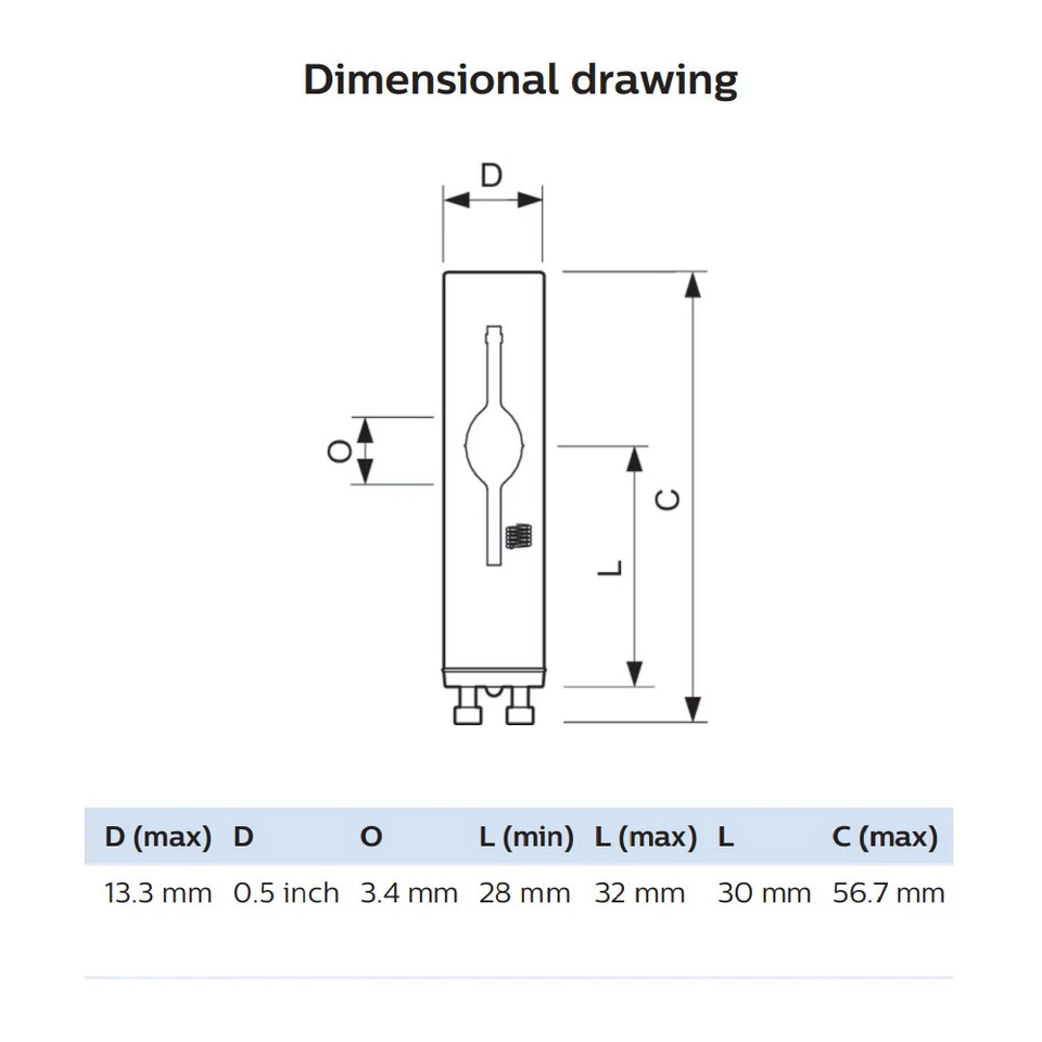 Philips MasterColor CDM-Tm Elite Mini 20w 3000K GU6.5 HID Light Bulb - Image 2 of 3