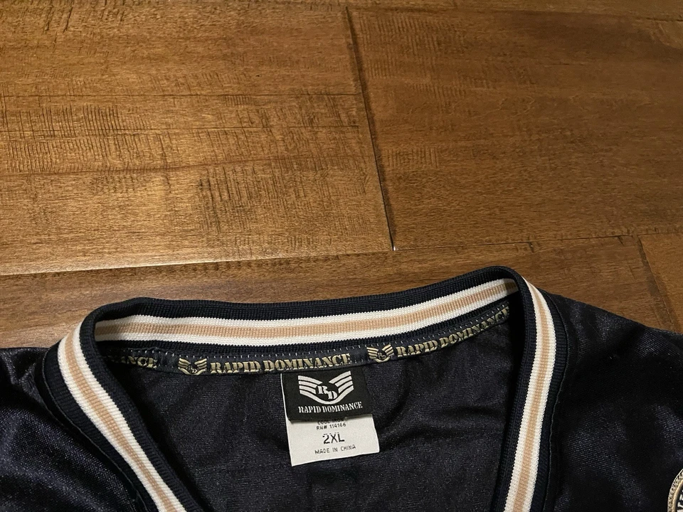 Camiseta de fútbol americano militar de dominación rápida bandera de Estados Unidos de la Marina de los Estados Unidos - 2XL para hombre Foto 4 de 4