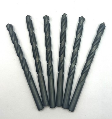 6 HIGH QUALITY CTD 5/16  GENERAL PURPOSE HIGH SPEED DRILL BITS BLACK MADE IN USA