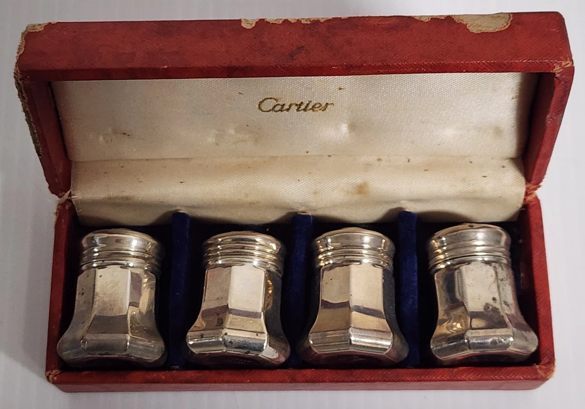 Cartier スターリングシルバー卓上スパイス4個セット 【公式通販】