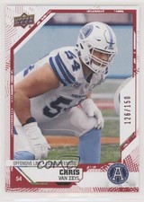 2019 Upper Deck CFL Red 126/150 Chris Van Zeyl #71 r6v
