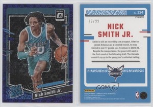 2023-24 Donruss Optic Rated Fast Break Purple Prizm /99 Nick Smith Jr Rookie RC