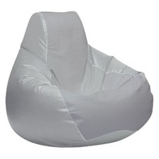 Ocean-Tamer 20" H x 24" W x 24" D Medium Gray Small Teardrop Bean Bag Chair