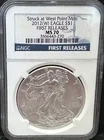 2012(W) WEST POINT Silver Eagle Dollar NGC MS70 FIRST RELEASES