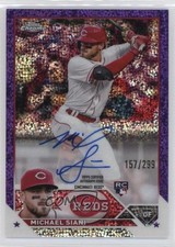 2023 Chrome Rookie Purple Speckle Refractor 157/299 Mike Siani Michael Auto 0s2w