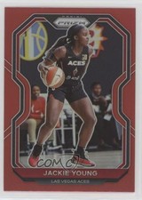 2021 Panini Prizm WNBA Red Prizm 139/299 Jackie Young #47 0o6v