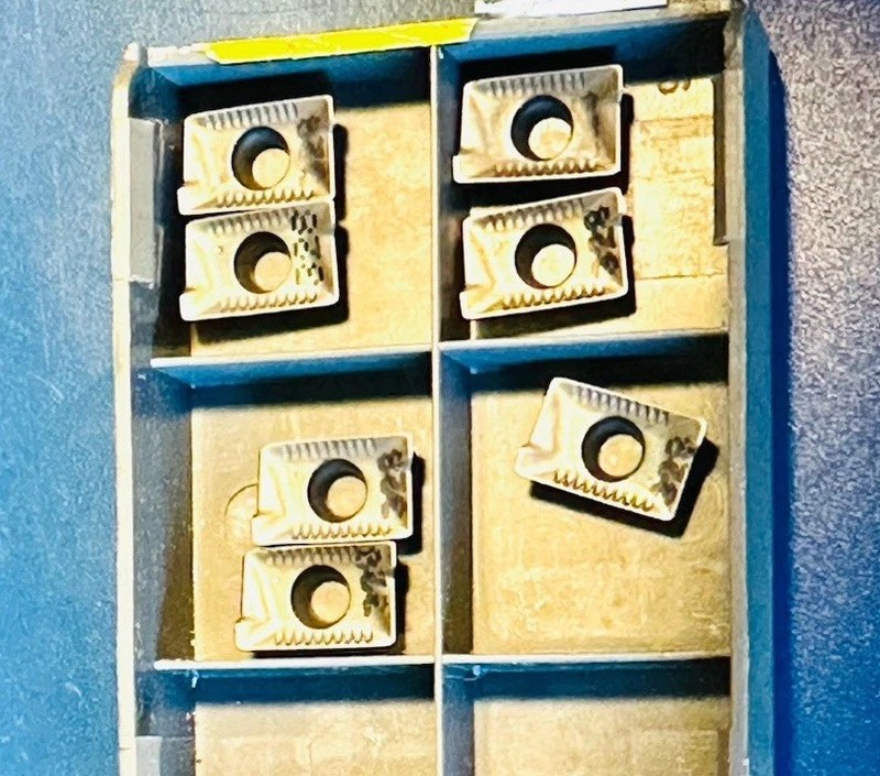New 7 Pc Carbide Inserts ISCAR APKT 1003PDR-HM Ic 328 NOS Authentic