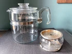 Vintage Pyrex Flameware Glass Stovetop Coffee Pot Percolator #7759 for parts