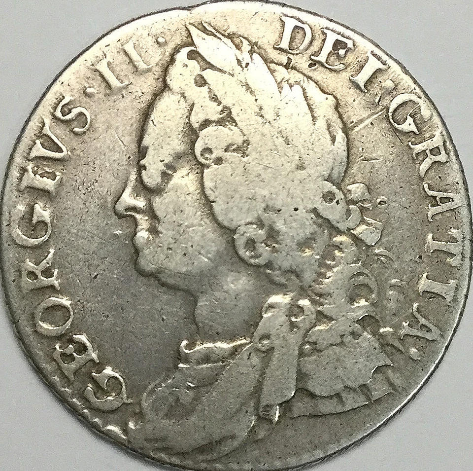 1750 GREAT BRITAIN SILVER SHILLING - Image 2 of 2