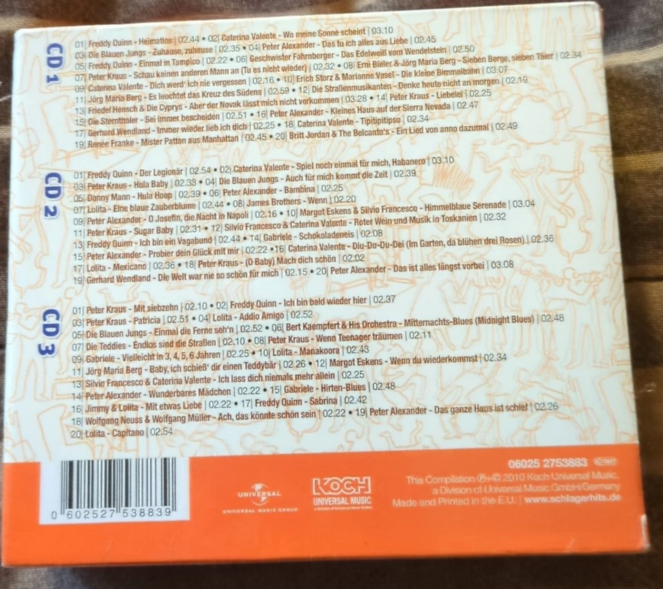 Deutsche Schlager 1957 - 1958 3 CD Set German Language - New and Sealed - Image 2 of 2