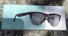 F-06 Smart Sunglasses Wireless Bluetooth Open Ear Hands Free, Black NEW