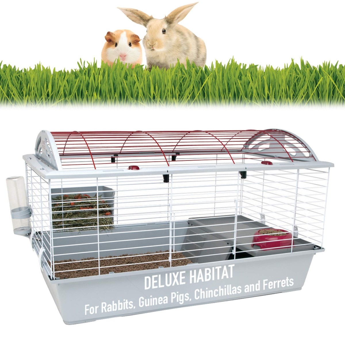 Living World Deluxe Habitat Large Hagen Rabbit Cage Living World