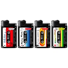 DJEEP Pocket Lighters, LIMITED EDITION Collection Lighters, 4 Count Pack of