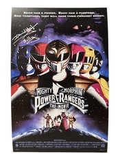 David Yost Mighty Morphin Power Rangers Signed 11x17 Poster
