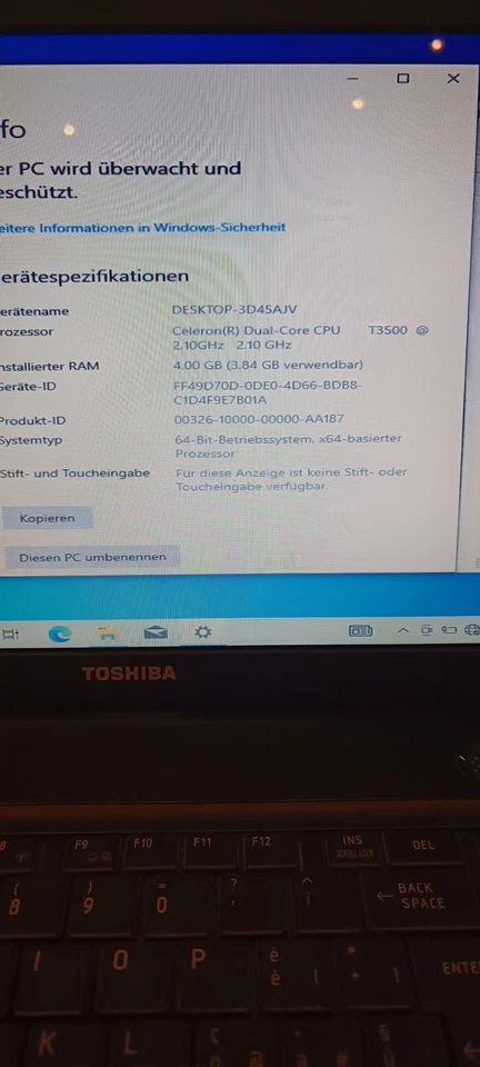 Toshiba Satellite C660-21E - 1TB HDD - Windows 10 - Notebook/ Laptop - Bild 3 von 4