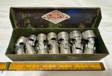 Vintage Sk Tools Sherman Klove 38 Drive Universal Swivel Flex Socket Set 7pc Vintage Sk Tools Sherman Klove 38 Drive Universal Swivel Flex Socket Set 7pc