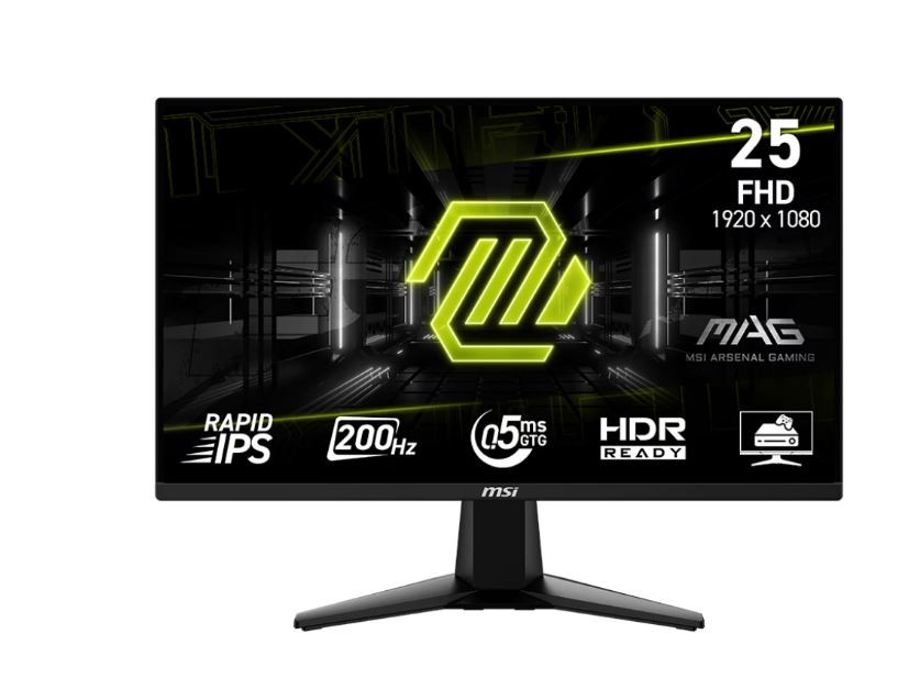 4085650 MSI MSI MSI MAG 255FDE E20 Gaming Monitor - 200 Hz, 0,5ms GtG Rapid IPS