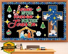 Religious Bulletin Board Cutouts Jesus Nativity Christmas Church Decor