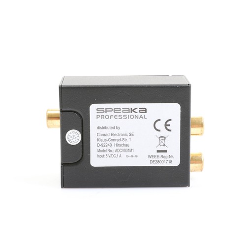 SpeaKa Professional Sp Adc Ctk Av Convertisseur Cinch-Toslin + Défecteux - Photo 2/7