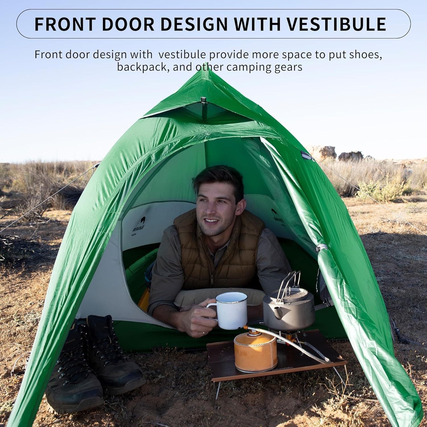 Cloud-Up 1 Person Tent, Lightweight Backpacking Tents for One Man