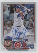 2023 Topps Chrome Rookie Auto Refractor 77/499 Esteban Quiroz #RA-EQ Auto 2q9