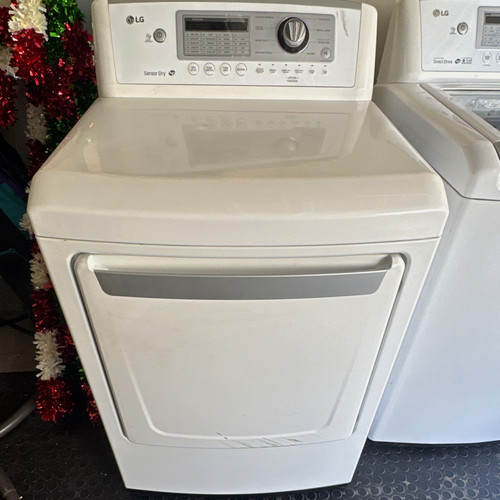 LG Top-Loading Washer & Dryer Set, White, Freestanding Side-by-Side