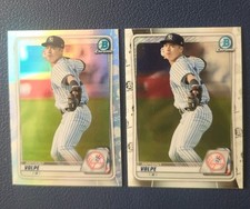 Anthony Volpe-2020 Bowman Chrome Draft Refractor & Base #BD-178-Prospect Cards
