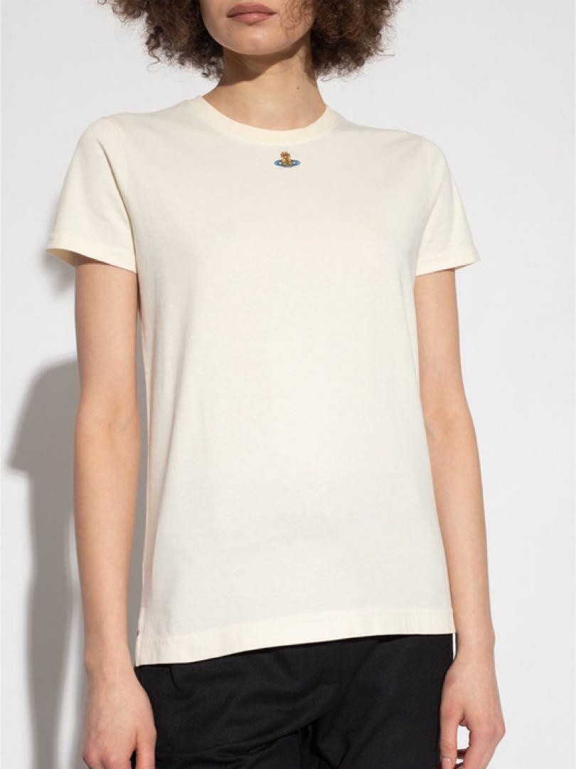 Tシャツ・カットソー Vivienne Westwood ORB Peru Short Sleeve T-Shirt White 3G0100 Vivienne Westwood Men's' Orb Peru T-Shirt in White | LN-CC®