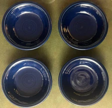 Fiesta Homer Laughlin 5 3/8" FRUIT BERRY DESSERT BOWL Cobalt Blue Set Of 4