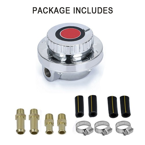 Adjustable Universal Fuel Pressure Regulator Kit For Carburetor Carb Fuel Pump - Picture 6 of 6