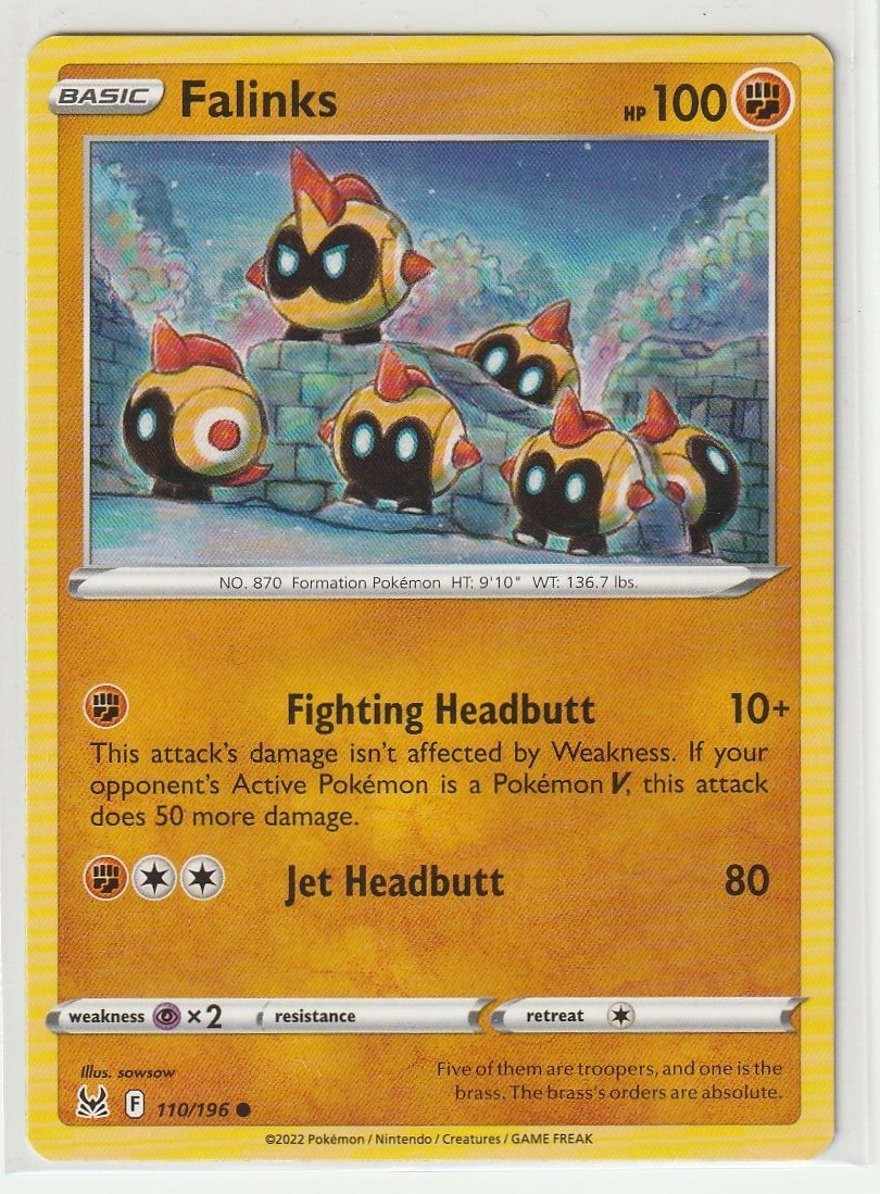 Pokemon TCG Lost Origin Falinks 110/196 Common