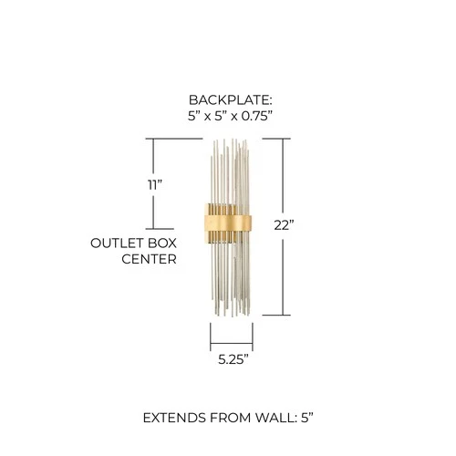 Capital Lena 22" High Fire and Ice 2-Light Wall Sconce - Picture 2 of 5