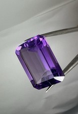 NATURAL PURPLE AMETHYST 14.70 CT, EMERALD CUT 13x18mm, PRECIOUS STONE