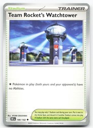 Team Rocket's Watchtower 180/182 Destined Rivals Uncommon