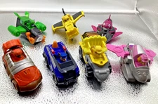 Lot Of 7 Paw Patrol Metal Die Cast Cars Rocky, Skye, Zuma, Rubble, Chase t 5
