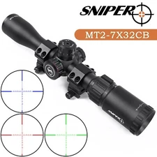 Sniper MT2-7X32CB crossbow scope red/blue and green illuminated reticle