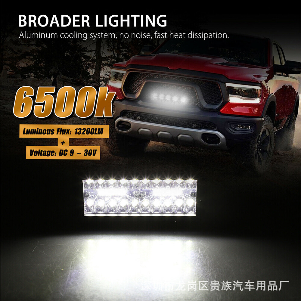 2x 7Inch 30000LM LED Work Light Bar Flood Spot Pod Offroad Fog Driving ATV Truck