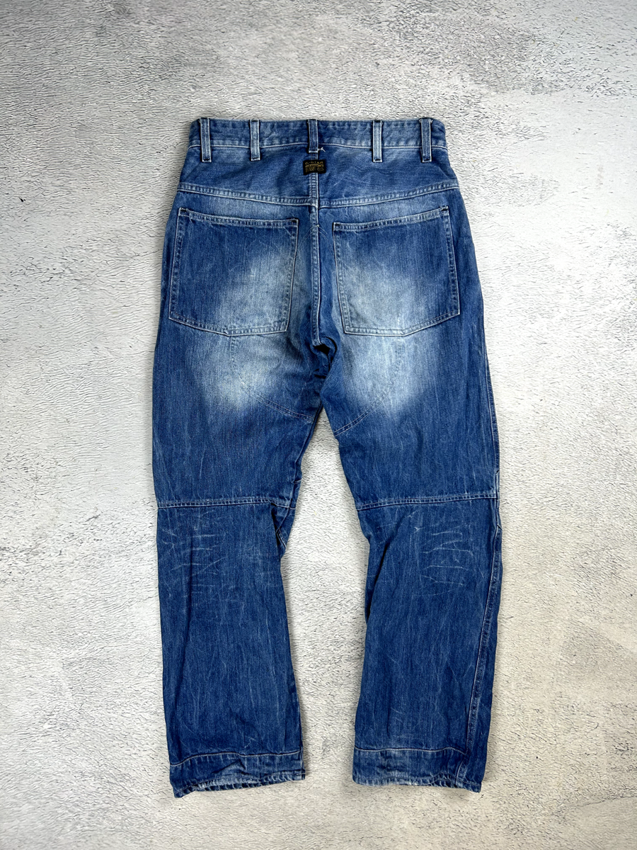 美品 激レア G-STAR RAW SCUBA 5620 サルエル デニムパンツ G-STAR RAW♪SCUBA 5620 LOOSE TAPERED♪ジースター♪立体裁断♪黒♪