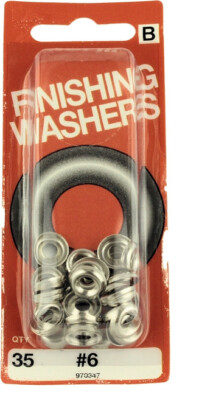 #ad 5 Pack #6 Finishing Washers 35 Pack $9.64
