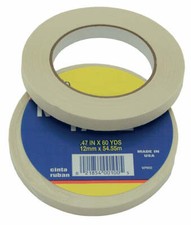 3pc Masking Tape .47" x 60 yds Natural Color Premium Quality Made in America