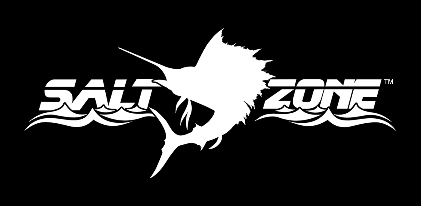 Salt Zone Logo Window decal sticker ,reel, life,diving fishi