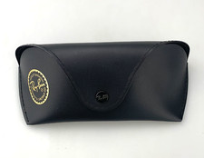 Ray-Ban Sunglasses Case Only Black Faux Leather Hardcase Large