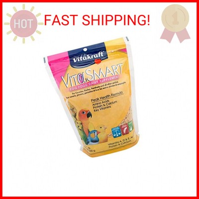 Vitakraft VitaSmart Egg Food for Birds - Daily Supplement for Parrots, Parakeets