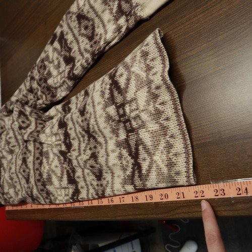 Lauren Ralph Lauren Active Fair Isle Sweater Women L Beige Layering Warm Classic - Picture 9 of 12