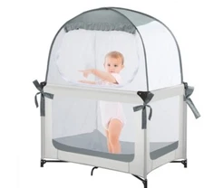  Pack N Play Tent, Baby Pop Up Crib Tent to Keep Baby In, Crib Net for Pack 