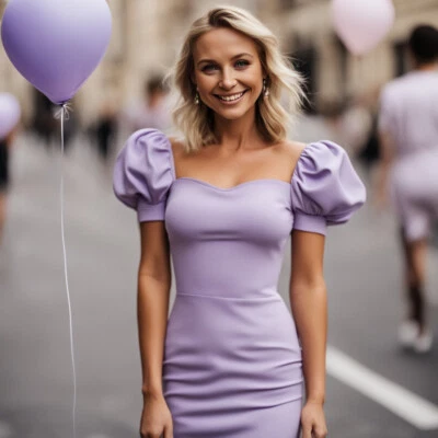 Mossman - Violet Purple Dress Size M NEW Party Chic Wedding Elegant Y2K Tiktok - Bild 1 von 4