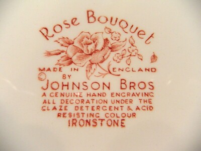 Beautiful Johnson Bros. Rose Bouquet Dinnerware. From $3.99/each